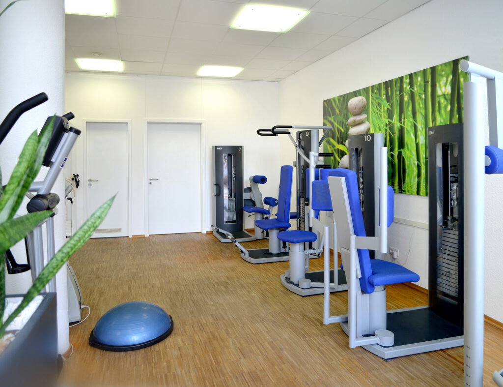 Geräteraum der Physiotherapie an der Lohengrin Therme in Bayreuth